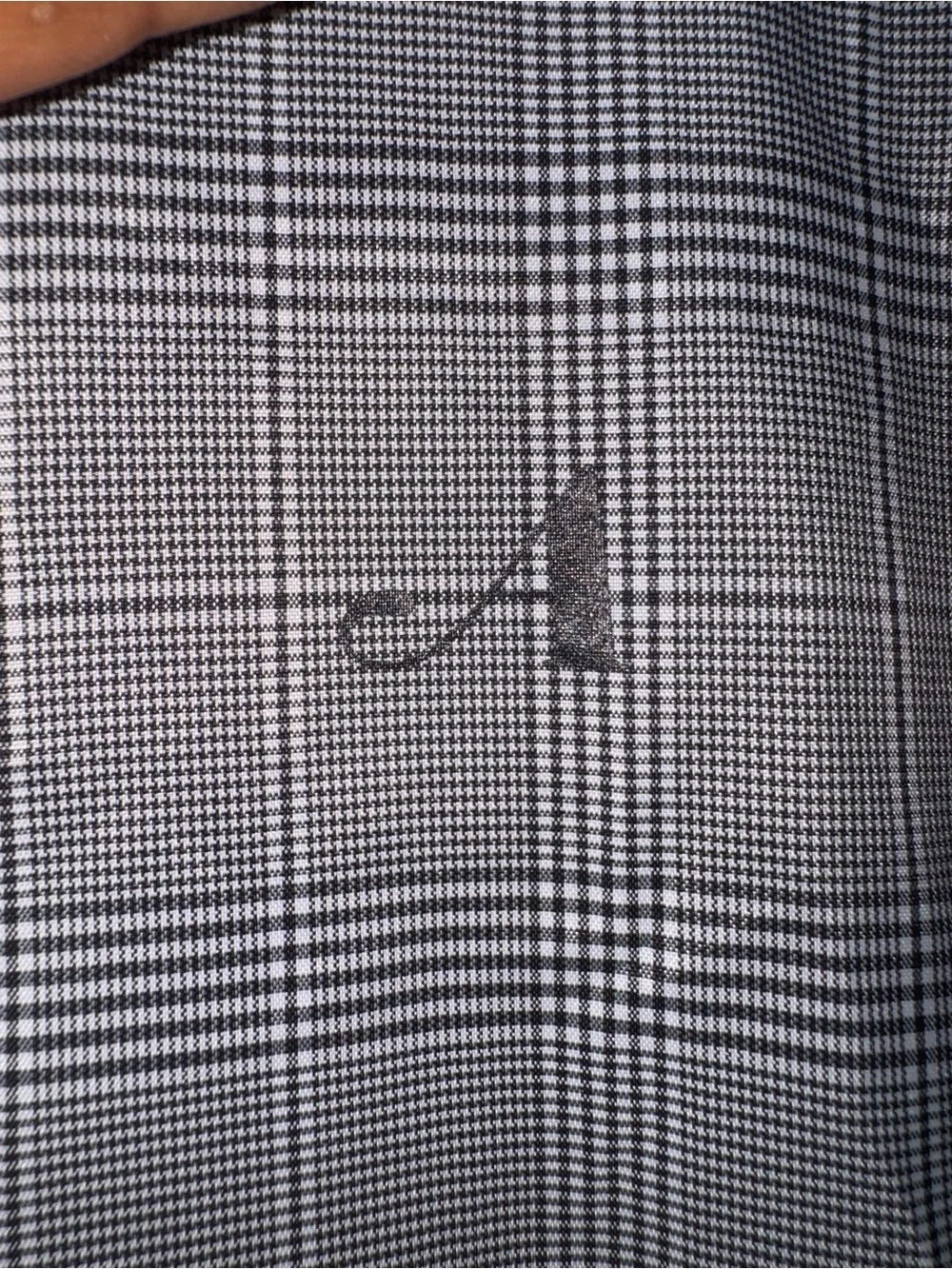 Awake Gray Plaid Crewneck with Black Rib Trim